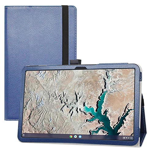 LIFANG Nokia T20 Hülle,Schutzhülle mit Hochwertiges PU Leder Tasche Case für 10.4" Nokia T20 Tablet,Blau von LIFANG