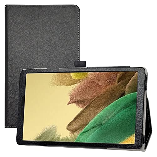 LIFANG Samsung Galaxy Tab A7 Lite Hülle,Schutzhülle mit Hochwertiges PU Leder Tasche Case für 8.7" Samsung Galaxy Tab A7 Lite (SM-T220 T225) Tablet,Schwarz von LIFANG