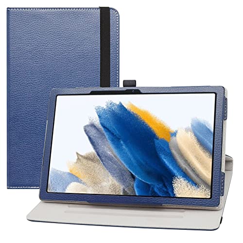 LIFANG Samsung Galaxy Tab A8 10.5 hülle,360° Drehbarer Stand Cover Premium Schutzhülle Tasche Etui mit Auto Schlaf/Wach Case für Inch 2022 (SM-X200/X205/X207),Blau, LFDZ715-2 von LIFANG