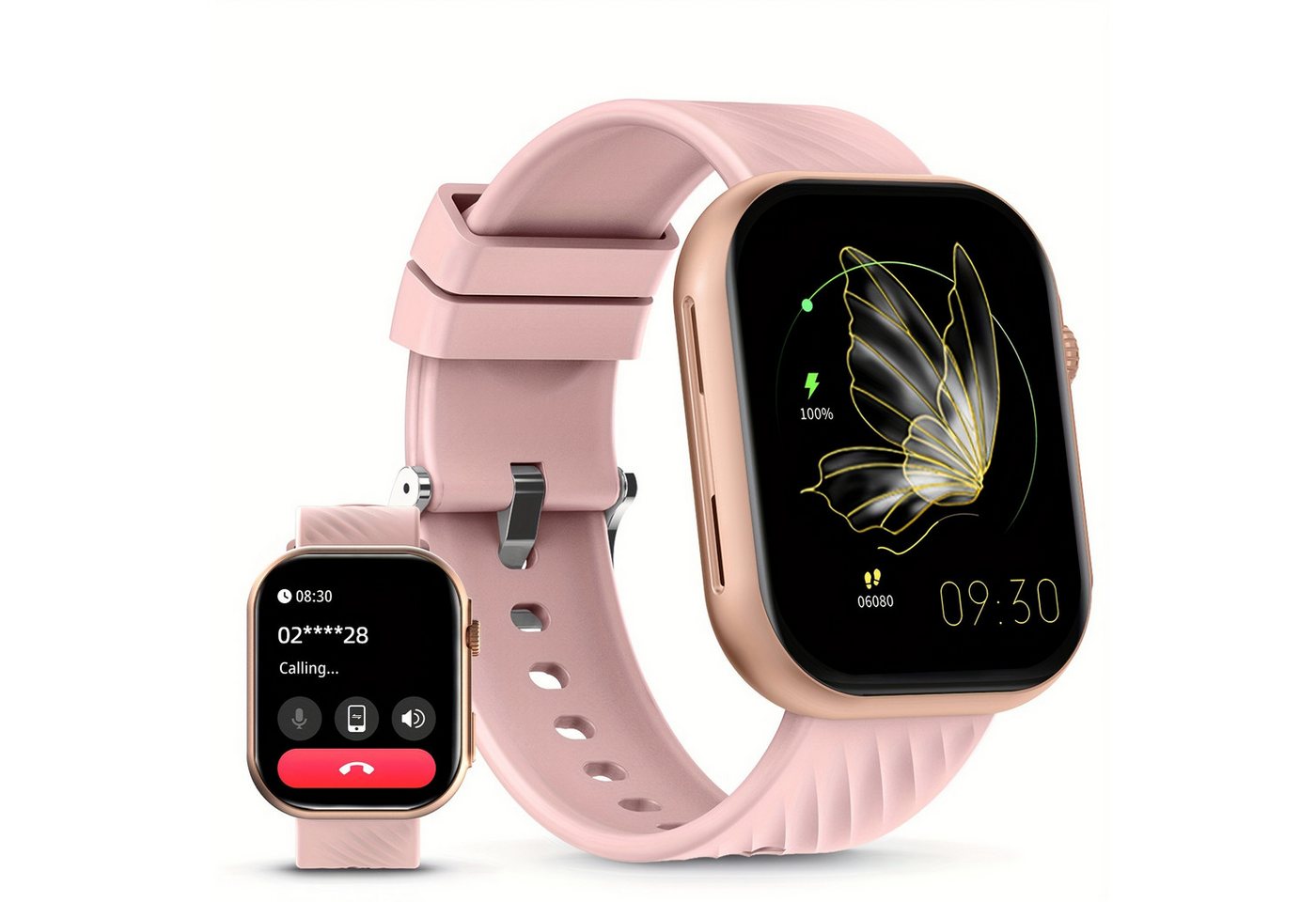 LIFEBEE für Männer und Frauen Outdoor Smartwatch (2.54 cm, Andriod iOS), Nachrichtenbenachrichtigung/Schlafmonitor/100 Sportmodi/Schrittzähler von LIFEBEE