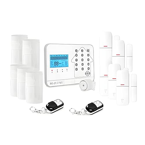 LIFEBOX Alarmanlage Smart Life Wireless WiFi Internet Box und GSM Futura Weiß Smart Life - Set Tier 5 von Lifebox