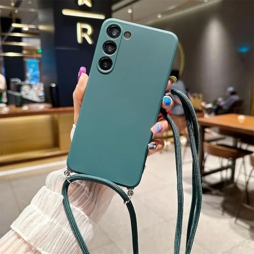 Crossbody-Lanyard-Hülle für Samsung Galaxy A55 A35 A25 A15 A05 A05S A54 A14 A34 A24 A04E A04 A13 A33 A53 A23 A03 A03S, Softcover, Dunkelgrün, Für Samsung A54 Crossbody-Lanyard-Hülle für Samsung Galaxy A55 A35 A25 A15 A05 A05S A54 A14 A34 A24 A04E A04 A13 A33 A53 A23 A03 A03S, Softcover, Dunkelgrün, Für Samsung A54 von LIFEKA