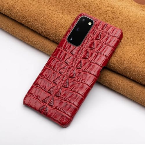 LIFEKA Krokodilmuster Leder Handyhülle für Samsung Galaxy S22 S21 S10e Note 10 20 Ultra Krokodilschwanzmuster für S8 S9 Plus Cover,Roter Schwanz,Galaxy S22 Ultra LIFEKA Krokodilmuster Leder Handyhülle für Samsung Galaxy S22 S21 S10e Note 10 20 Ultra Krokodilschwanzmuster für S8 S9 Plus Cover,Roter Schwanz,Galaxy S22 Ultra von LIFEKA