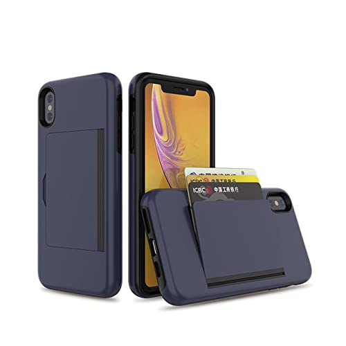 LIFEKA Bonbonfarbene Hülle für iPhone 14 Pro SE 2 2020 13 Pro Max 12 11 XS MAX XR XS X 10 Flip Armor Kartensteckplätze für iPhone XR XS X, Marineblau, für iPhone 14 Pro Max LIFEKA Bonbonfarbene Hülle für iPhone 14 Pro SE 2 2020 13 Pro Max 12 11 XS MAX XR XS X 10 Flip Armor Kartensteckplätze für iPhone XR XS X, Marineblau, für iPhone 14 Pro Max von LIFEKA