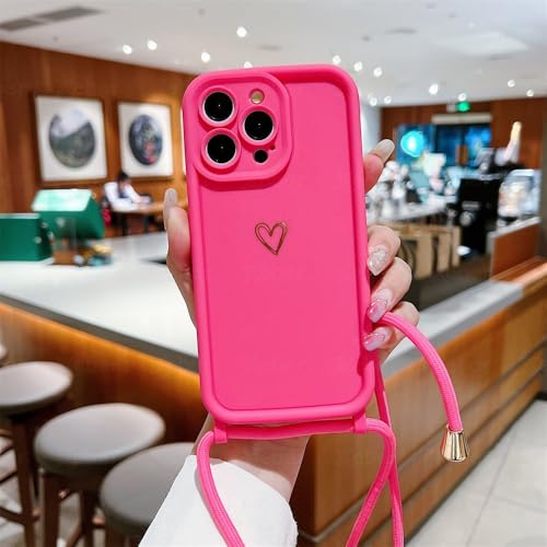 LIFEKA Crossbody-Halskette, Schultergurt, Liebesherz, Silikon-Handyhülle für iPhone 16 15 14 13 12 11 Pro Max 7 8 Plus XX XR XS Hülle, Rosérot, für iPhone 7,8 Plus LIFEKA Crossbody-Halskette, Schultergurt, Liebesherz, Silikon-Handyhülle für iPhone 16 15 14 13 12 11 Pro Max 7 8 Plus XX XR XS Hülle, Rosérot, für iPhone 7,8 Plus von LIFEKA