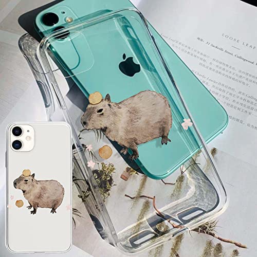 LIFEKA Cute Animal Capybara Handyhülle für iPhone 14 13 Mini 12 11 Pro Max 8 7 6S Plus X XS XR SE 2020 Cover, 15, für iPhone 13 Pro von LIFEKA