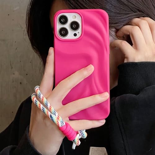 LIFEKA Falten-Falten-Bunte Lanyard-Hülle für iPhone 14 13 12 Pro Max 11 Matte Hülle mit Seilkordel-Schutzhülle Softshell, Rosérot, für iPhone 14Pro Max LIFEKA Falten-Falten-Bunte Lanyard-Hülle für iPhone 14 13 12 Pro Max 11 Matte Hülle mit Seilkordel-Schutzhülle Softshell, Rosérot, für iPhone 14Pro Max von LIFEKA