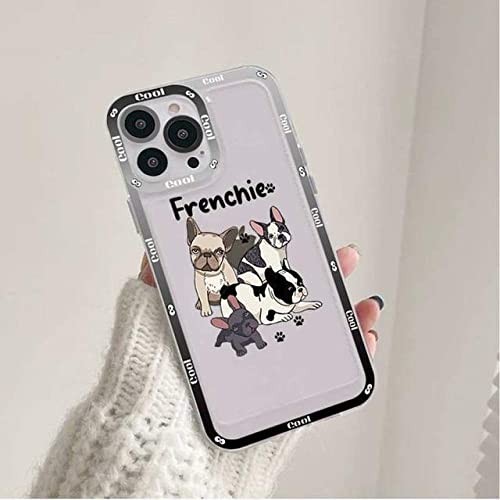 LIFEKA Französische Bulldogge Handyhülle für iPhone 11 12 13 Mini Pro Max 14 Pro Max Hülle, A12, für iPhone13 Pro von LIFEKA