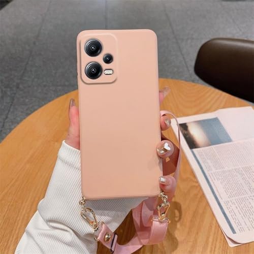 LIFEKA Für Redmi12 Halskette Crossbody Lanyard Flüssigsilikonhülle für Xiaomi für Redmi Note 12 11 4G 5G Note12 Pro Plus 11s Gurtkordelabdeckung, YTBGS Pink, für Redmi Note 10 Pro 4g LIFEKA Für Redmi12 Halskette Crossbody Lanyard Flüssigsilikonhülle für Xiaomi für Redmi Note 12 11 4G 5G Note12 Pro Plus 11s Gurtkordelabdeckung, YTBGS Pink, für Redmi Note 10 Pro 4g von LIFEKA