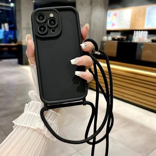LIFEKA Handyhülle für iPhone 14 13 15 Pro Max 12 11 X XR XS 7 8 Plus SE 2020 Crossbody Verstellbares Lanyard-Gurtseil Weiche Hülle, Schwarz, Für iPhone 12 Pro LIFEKA Handyhülle für iPhone 14 13 15 Pro Max 12 11 X XR XS 7 8 Plus SE 2020 Crossbody Verstellbares Lanyard-Gurtseil Weiche Hülle, Schwarz, Für iPhone 12 Pro von LIFEKA