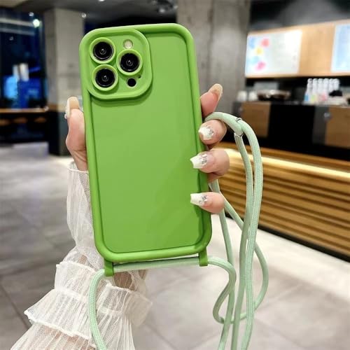 LIFEKA Handyhülle für iPhone 14 13 15 Pro Max 12 11 X XR XS 7 8 Plus SE 2020 Crossbody Verstellbares Lanyard-Gurtseil Weiche Hülle, grün, für iPhone 11 LIFEKA Handyhülle für iPhone 14 13 15 Pro Max 12 11 X XR XS 7 8 Plus SE 2020 Crossbody Verstellbares Lanyard-Gurtseil Weiche Hülle, grün, für iPhone 11 von LIFEKA