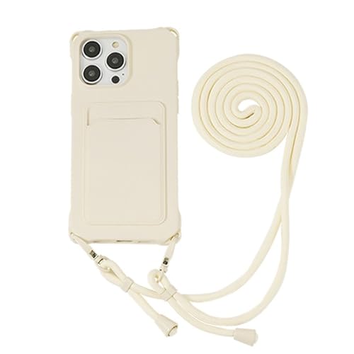 LIFEKA Lanyard-Hülle für iPhone 15 14 12 13 11 Pro Max Mini XS X XR 8 7 Plus Stoßfester Kartensteckplatzhalter Crossbody-Halskettengurtabdeckung, Weiß, Für iPhone 13 Pro LIFEKA Lanyard-Hülle für iPhone 15 14 12 13 11 Pro Max Mini XS X XR 8 7 Plus Stoßfester Kartensteckplatzhalter Crossbody-Halskettengurtabdeckung, Weiß, Für iPhone 13 Pro von LIFEKA