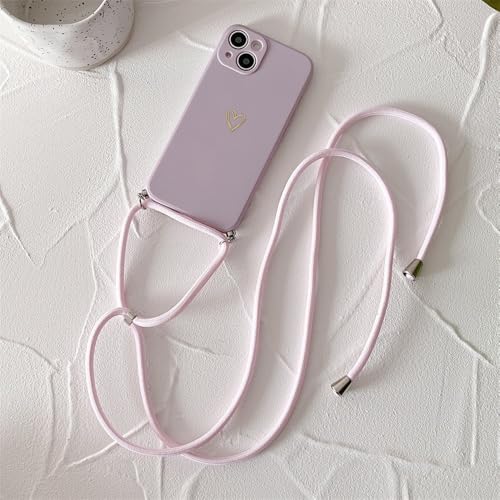 LIFEKA Lanyard-Silikon-Handyhülle für iPhone 15 14 11 12 13 Pro Max Mini 8 7 6 Plus 10 X Xr Xs Max SE 2020 Love Heart Cover, ZBMSAX, Lila, für 11 Pro Max LIFEKA Lanyard-Silikon-Handyhülle für iPhone 15 14 11 12 13 Pro Max Mini 8 7 6 Plus 10 X Xr Xs Max SE 2020 Love Heart Cover, ZBMSAX, Lila, für 11 Pro Max von LIFEKA