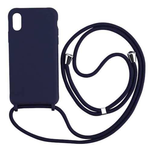 LIFEKA Lanyard Strap Matte Silikon-Telefonhülle für Samsung S25 S24 S23 Ultra FE S21 S22 Plus 5G Einfarbige stoßfeste Hülle, Marineblau, Für S21 LIFEKA Lanyard Strap Matte Silikon-Telefonhülle für Samsung S25 S24 S23 Ultra FE S21 S22 Plus 5G Einfarbige stoßfeste Hülle, Marineblau, Für S21 von LIFEKA