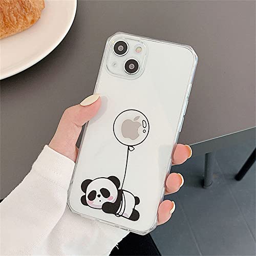 LIFEKA Lustige süße Tiere Pandas Handyhülle für iPhone 14 11 12 13 Pro Max X XR XS Max 7 8 Plus Kameraschutz Klar Soft Cover,44,Für iPhone 14Pro von LIFEKA