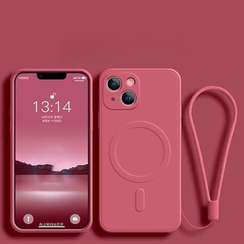 LIFEKA Magnetische kabellose Ladehülle für iPhone 15 16 14 13 12 11 Pro Max Mini XR XS Plus Weiche, flüssige Silikon-Armbandhülle, Kamelie, für iPhone 15Pro LIFEKA Magnetische kabellose Ladehülle für iPhone 15 16 14 13 12 11 Pro Max Mini XR XS Plus Weiche, flüssige Silikon-Armbandhülle, Kamelie, für iPhone 15Pro von LIFEKA