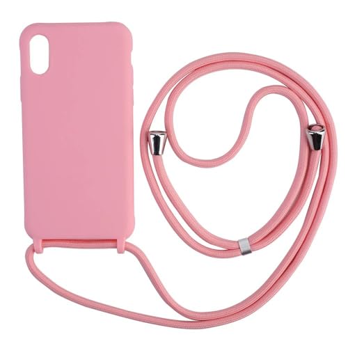 LIFEKA Matte Silikon-Handyhülle für iPhone 13 12 Mini 16 15 14 11 Plus Pro Max Crossbody Lanyard Halskettengurt Candy Color Soft Cover, 01 Pink, für iPhone 12 Pro LIFEKA Matte Silikon-Handyhülle für iPhone 13 12 Mini 16 15 14 11 Plus Pro Max Crossbody Lanyard Halskettengurt Candy Color Soft Cover, 01 Pink, für iPhone 12 Pro von LIFEKA