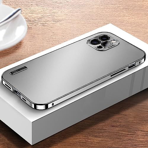 LIFEKA Schutzhülle aus Metall und Aluminiumlegierung für iPhone 14, 13, 12, 11 Pro Max, vollständige Kamera-Schutzhülle, Farbe, ultradünn, Rückseite, Silber, für iPhone 12 ProMax LIFEKA Schutzhülle aus Metall und Aluminiumlegierung für iPhone 14, 13, 12, 11 Pro Max, vollständige Kamera-Schutzhülle, Farbe, ultradünn, Rückseite, Silber, für iPhone 12 ProMax von LIFEKA