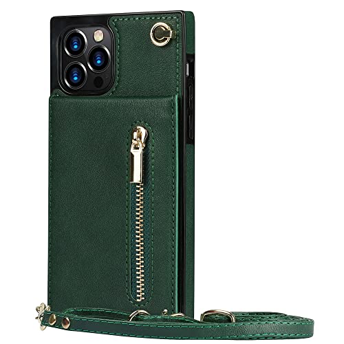 LIFEKA Umhängetasche mit Reißverschlusstasche, Kartenhalter, quadratische Hülle für iPhone 14 11 12 13 Pro Max 6 6S 8 7 Plus SE2020 X XS XR Lanyard-Taschenabdeckung, grün, für iPhone 11Pro Max LIFEKA Umhängetasche mit Reißverschlusstasche, Kartenhalter, quadratische Hülle für iPhone 14 11 12 13 Pro Max 6 6S 8 7 Plus SE2020 X XS XR Lanyard-Taschenabdeckung, grün, für iPhone 11Pro Max von LIFEKA