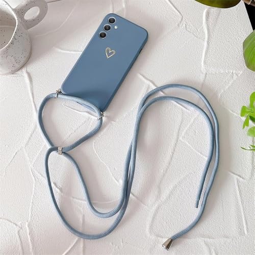Lanyard-Silikon-Handyhülle für Samsung Galaxy A21S A05 A20 A30 A50 A20S A11 A42 A70 A13 A23 A14 A34 A54 A24 A12 Hülle, ZBMSAX, Marineblau, Für Samsung A30S Lanyard-Silikon-Handyhülle für Samsung Galaxy A21S A05 A20 A30 A50 A20S A11 A42 A70 A13 A23 A14 A34 A54 A24 A12 Hülle, ZBMSAX, Marineblau, Für Samsung A30S von LIFEKA