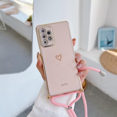 Love Heart Crossbody Lanyard Strap Handyhülle für Samsung Galaxy S21 S20 S22 S23 S24 S10 S9 S8 Note 10 20 Plus Ultra Fe Cover, Pink mit Lanyard, für Samsung S22 Plus Love Heart Crossbody Lanyard Strap Handyhülle für Samsung Galaxy S21 S20 S22 S23 S24 S10 S9 S8 Note 10 20 Plus Ultra Fe Cover, Pink mit Lanyard, für Samsung S22 Plus von LIFEKA