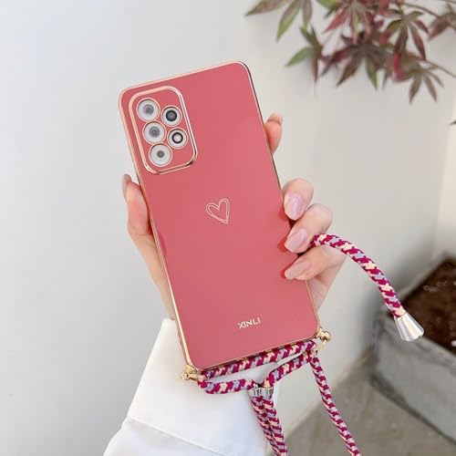 Love Heart Crossbody Lanyard Strap Handyhülle für Samsung Galaxy S21 S20 S22 S23 S24 S10 S9 S8 Note 10 20 Plus Ultra Fe Cover, rot mit Lanyard, für Samsung Note 20 Ultra Love Heart Crossbody Lanyard Strap Handyhülle für Samsung Galaxy S21 S20 S22 S23 S24 S10 S9 S8 Note 10 20 Plus Ultra Fe Cover, rot mit Lanyard, für Samsung Note 20 Ultra von LIFEKA