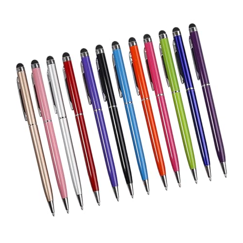 LIFKICH 12Stücke Touchscreen Stifte Kugelschreiber Ergonomische Stylus Pen für Tablets Smartphones für Zeichnen Notizen Dokumentenmarkierung Zufällige von LIFKICH