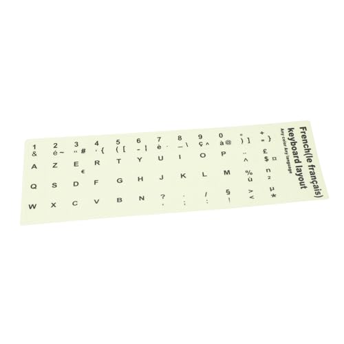 LIFKICH 1Blatt Französische Tastatur Aufkleber Universelle Nachbildungen Fluoreszierend für Einfache Nutzung im Dunkeln Leicht zu Installieren Langlebig Schmutzabweisend LIFKICH 1Blatt Französische Tastatur Aufkleber Universelle Nachbildungen Fluoreszierend für Einfache Nutzung im Dunkeln Leicht zu Installieren Langlebig Schmutzabweisend von LIFKICH