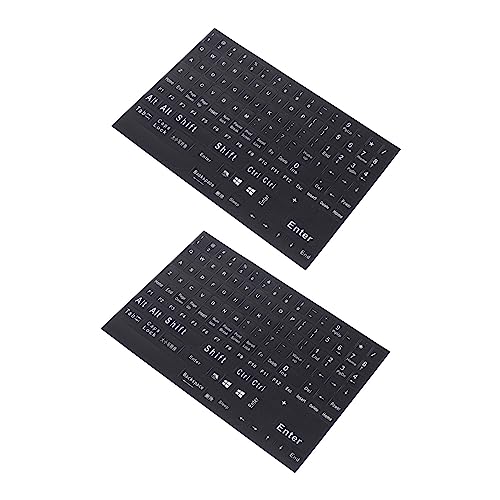 LIFKICH Englische Tastaturaufkleber für den Computer vollständige Abdeckung der Tastatur selbstklebend und praktisch von LIFKICH