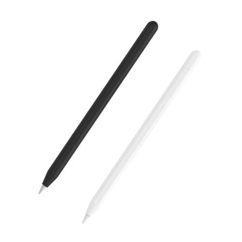 LIFKICH 2 Stück Silikon Stiftetui Stifthüllen Bleistift 2 Schutzhüllen Stylus Hülle Silikon Bleistift 2 Schutz Dekorative Bleistifthülle Bleistifthüllen Stylus Stifthülle von LIFKICH