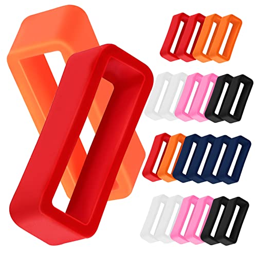 LIFKICH 24Stücke Silikon Uhrenband Halterungen Gurthalter Loops für Smartwatch Armbänder Ersatz Ringe zur Befestigung Fixierung der Uhrenriemen von LIFKICH