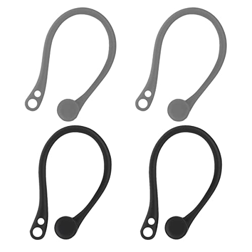 LIFKICH 2Paare Ohrhaken für Kopfhörer Silikon Ohrhakenhalter Schwarz rutschfeste Earbud Abdeckungen Kompatibel für Joggen Radfahren LIFKICH 2Paare Ohrhaken für Kopfhörer Silikon Ohrhakenhalter Schwarz rutschfeste Earbud Abdeckungen Kompatibel für Joggen Radfahren von LIFKICH