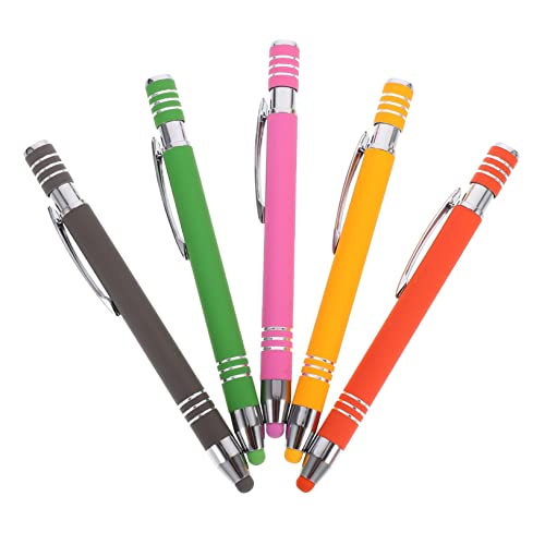 LIFKICH Touchscreen-Stift 5 Stück Metall-Kugelschreiber Kapazitive Spitze Zufällige Farbe von LIFKICH