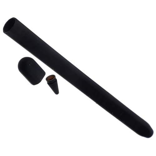 LIFKICH Anti Fall Silikon Schutzhülle Für Stylus Stift Kompatibel Mit Pencil 2 Pencil Halterung Ersatzkopf Touchscreen Stift Schwarz von LIFKICH