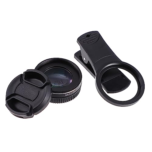LIFKICH Makro-objektiv Kameraobjektiv Telefon Mit Makroobjektiv Einstellbar Objektiv Für Telefon Makroobjektiv Makrolinsen Telefone Makro -objektivhandy Optisches Glas Black von LIFKICH