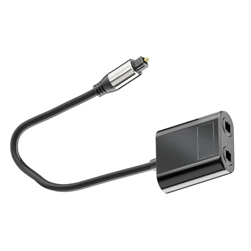 LIFKICH Praktischer Audio Splitter Ausgang Tragbarer Optischer Verteiler Kompatibel mit Anderen Digitalen Audioquellen Kompakt Leicht von LIFKICH