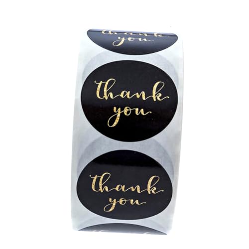 LIFKOME 1 Rolle 500 Stück danke etikettenaufkleber Kügelchen erheben Abschlussaufkleber Bausatz Vinyl heiraten selbstklebender DIY-Aufkleber Verpackungsetikett backen Black LIFKOME 1 Rolle 500 Stück danke etikettenaufkleber Kügelchen erheben Abschlussaufkleber Bausatz Vinyl heiraten selbstklebender DIY-Aufkleber Verpackungsetikett backen Black von LIFKOME
