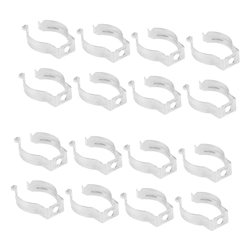 LIFKOME 100Stücke U Clips Halter Für LED Röhrenlampen Manganstahl Leichte Montage Für Leuchtstoffröhren Für Innen Und Außenanwendungen Langlebig Und Kostengünstig von LIFKOME