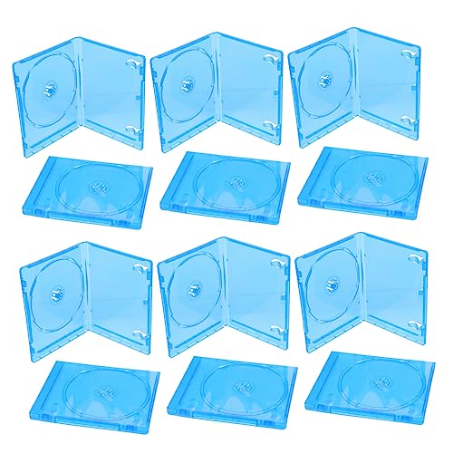 LIFKOME 12 Stück Boxen Cd-Aufbewahrungsbox Organisations-Aufbewahrungshülle Transparente Hülle Transparente Cd-Kunststoffhülle Kunststoff-Organizer-Box von LIFKOME