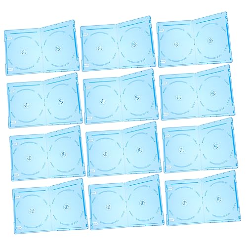 LIFKOME 12 Stücke Cd Hülle Kunststoff DVD Aufbewahrungshülle Disc Organizer Box Tragbare Cd Hülle für Cd/DVD Sammler Kratzfrei LIFKOME 12 Stücke Cd Hülle Kunststoff DVD Aufbewahrungshülle Disc Organizer Box Tragbare Cd Hülle für Cd/DVD Sammler Kratzfrei von LIFKOME