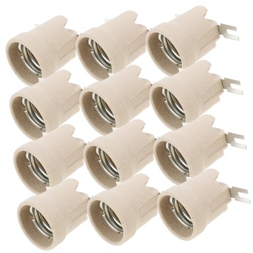 LIFKOME 12Stücke Lampenfassung Hitzebeständig Für Glühbirnen Und Wärmelampen Langlebig Kompatibel Mit LED Cfl Halogen Für Zuhause Bar Und Hotel von LIFKOME
