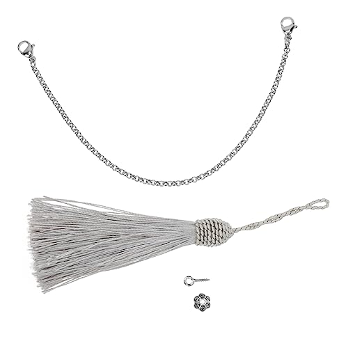 LIFKOME 1Satz Daumenklavier Tremolo Kette mit Quaste für Kalimba DIY Dekoration und Ersatzteile Langlebig für Musikliebhaber und Bastelprojekte von LIFKOME