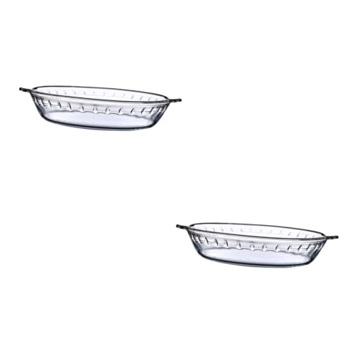 LIFKOME 2 Stk Runde Auflaufform Aus Glas Kuchenform Umkreisen Backblech Aus Glas Bandejas Para Comida Servierplatten Aus Glas Kristalltablett Mikrowellenbrett Keks Gehärtetes Glas Weiß LIFKOME 2 Stk Runde Auflaufform Aus Glas Kuchenform Umkreisen Backblech Aus Glas Bandejas Para Comida Servierplatten Aus Glas Kristalltablett Mikrowellenbrett Keks Gehärtetes Glas Weiß von LIFKOME