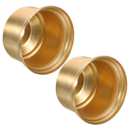 LIFKOME 2Stücke Messing Lampenbasis Hochleistungsmetall Lampenhalter für Deckenleuchten Vintage Lampenzubehör für Kronleuchter und Stofflampen Langlebige Konstruktion von LIFKOME