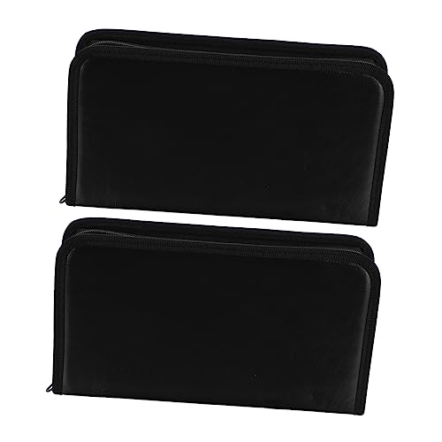 LIFKOME 2pcs Cd-hüllen Auto Cd Taschen Große Kapazität Lagerung Mode DVD Tragbare Organizer Boxen LIFKOME 2pcs Cd-hüllen Auto Cd Taschen Große Kapazität Lagerung Mode DVD Tragbare Organizer Boxen von LIFKOME