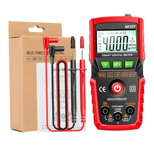 LIFKOME 4000Anzahl Digitales Multimeter Auto Ranging Spannungstester für Ac Dc Diode Frequenz und Kontinuität Tragbarer Messgerät mit LCD Hintergrundbeleuchtung von LIFKOME
