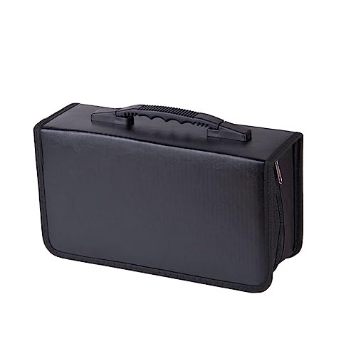 LIFKOME Cd-aufbewahrungsbox 128-teiliges Fassungsvermögen Cd-Tasche Cd-hülle Robustes Material Einfacher Tragegriff LIFKOME Cd-aufbewahrungsbox 128-teiliges Fassungsvermögen Cd-Tasche Cd-hülle Robustes Material Einfacher Tragegriff von LIFKOME