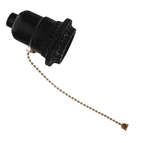 LIFKOME Tischlampenhalter Stabiler Lampenständer für Vintage Deckenleuchten Robuster Bakelit Lampenfassung mit Schalter für DIY Projekte und Heimbeleuchtung von LIFKOME