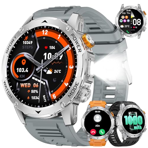 LIGE Smart Watch mit 3 Riemen, 1000 mAh Akku Smartwatch Herren mit 1.75” HD Bildschirm/Telefonfunktion/110+Sportmodi/Schlafüberwachung, Android iOS Fitnessuhr Wasserdicht IP68 LIGE Smart Watch mit 3 Riemen, 1000 mAh Akku Smartwatch Herren mit 1.75” HD Bildschirm/Telefonfunktion/110+Sportmodi/Schlafüberwachung, Android iOS Fitnessuhr Wasserdicht IP68 von LIGE