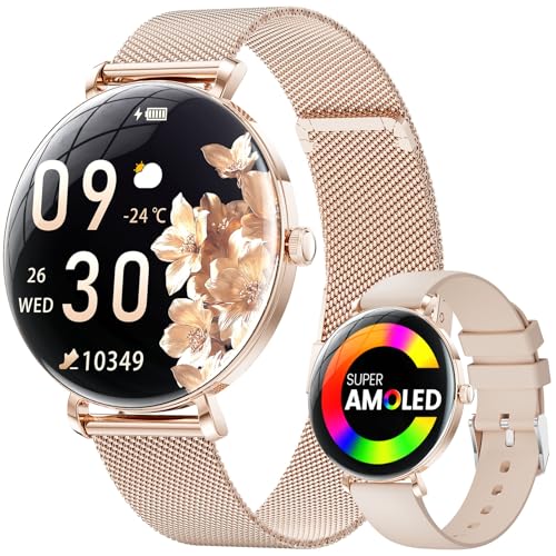 LIGE Smartwatch Damen mit Telefonfunktion, 1,43'' AMOLED Fitnessuhr für iOS Android mit Pulsuhr, Schlafmonitor, Menstruationszyklus, Schrittzähler, IP68/ 120+Sportmodi Smart Watch Armbanduhr LIGE Smartwatch Damen mit Telefonfunktion, 1,43'' AMOLED Fitnessuhr für iOS Android mit Pulsuhr, Schlafmonitor, Menstruationszyklus, Schrittzähler, IP68/ 120+Sportmodi Smart Watch Armbanduhr von LIGE